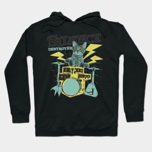 Cat drummer Hoodie